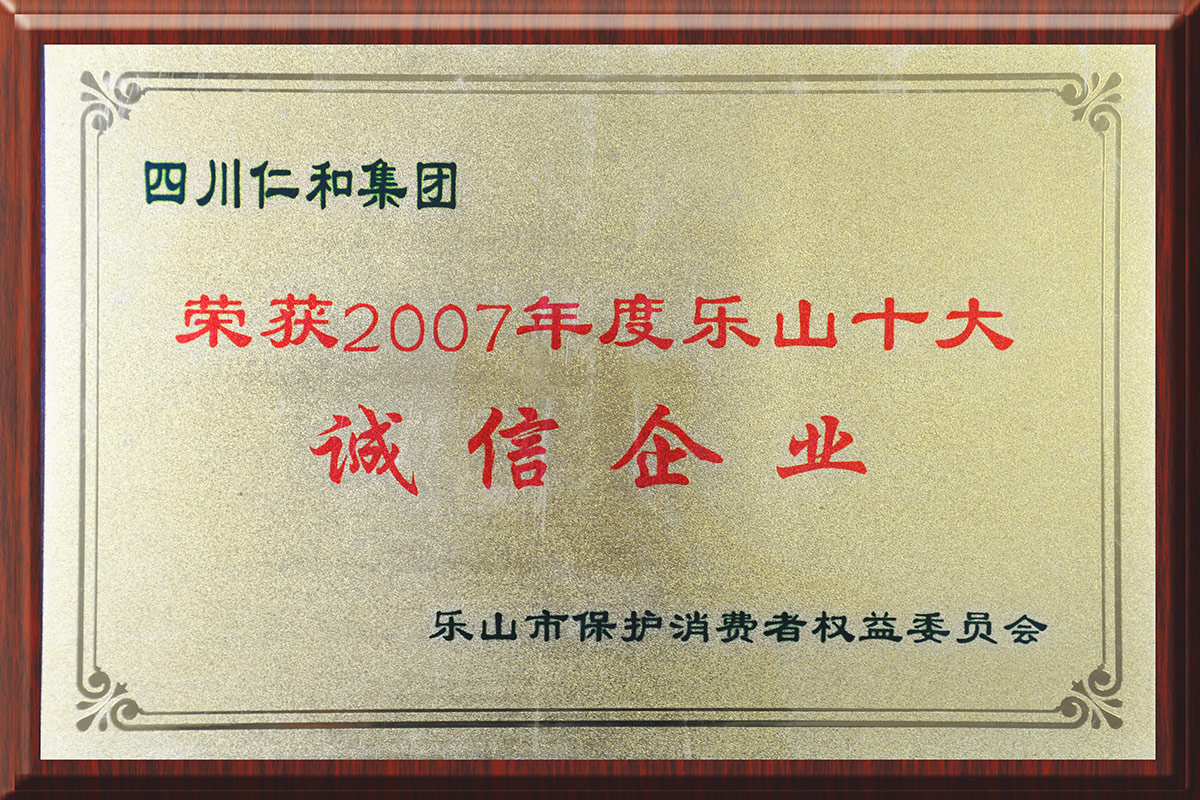 仁和集團——樂山十大誠信企業